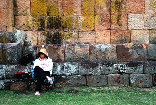 Lucia taking in Phanom Rung